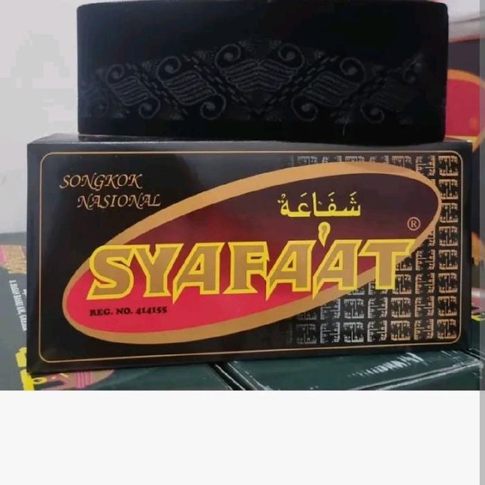 Songkok  Syafaat original tinggi 9 cm peci kopyah laser batik Peci / polos
