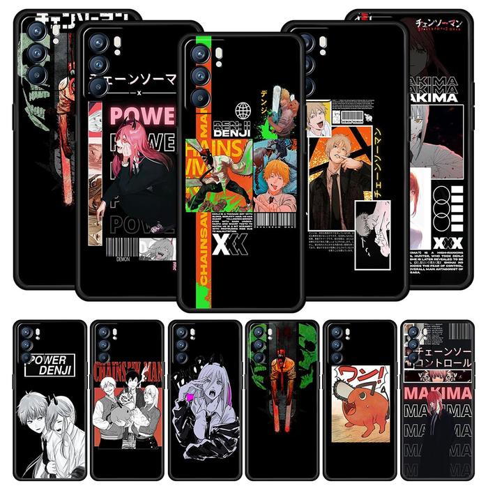Anime Chainsaw Man Pochita Phone Case For Oppo Find X5 A54 A53 A52 A9