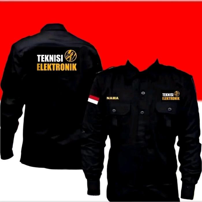 kemeja teknisi elektronik baju teknisi elektronik seragam teknisi elektronik Pdh teknisi elektronik