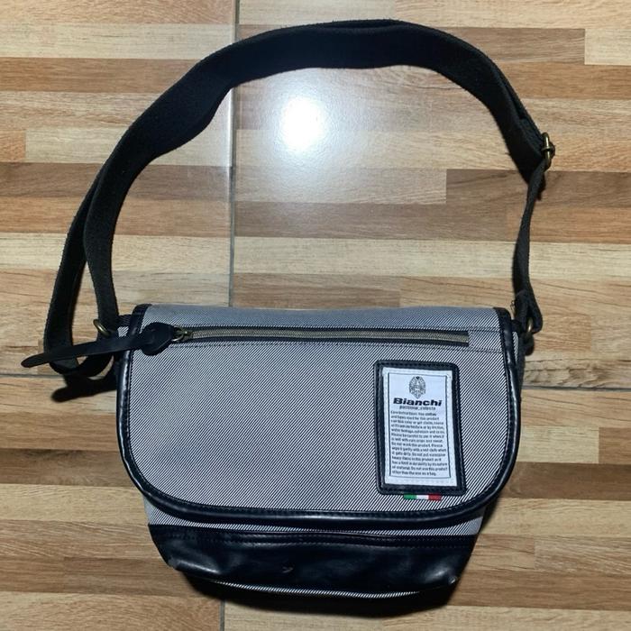 Bianchi Mini Shoulder Bag Heringbone Mix Sintetis Leather