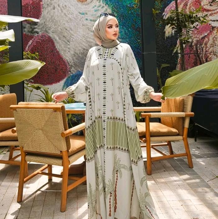 Abaya gamis pantai arab wanita muslim dewasa exclusive