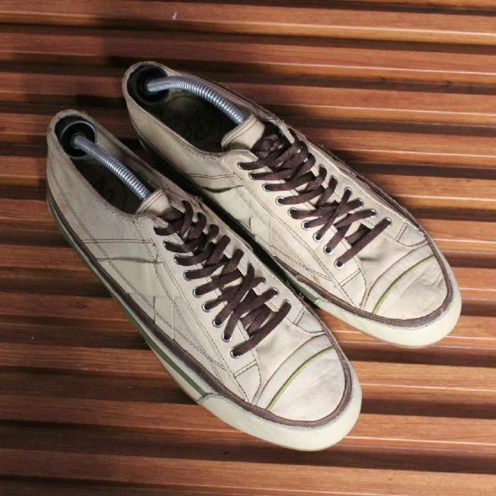 sepatu kets nyantai keren" PF Flyers" upper kombinasi kulit  outsole kokoh khas kets. size 45 insole