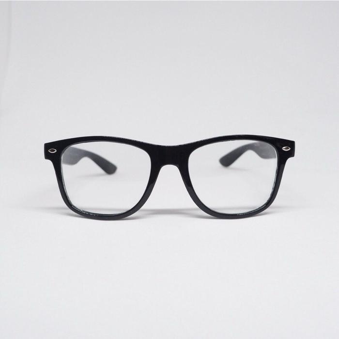 Frame Kacamata Wayfarer Rb Space kacamata kaca bening Anti Debu KT005