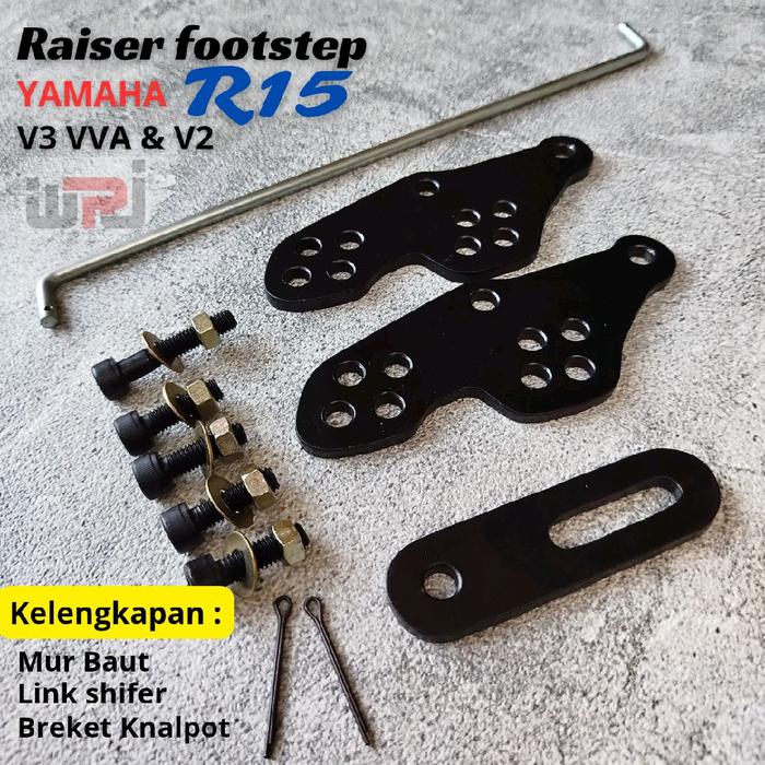 Raiser footstep yamaha R15 v3 vva v2 raiser peninggi footstep R15 v3 vva v2