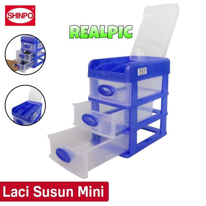 PROMO (BISA ) Shinpo Mini Kontainer Felicia SIP 363-C4 Laci Penyimpanan / Rak Dapur / Rak Hias Kosme