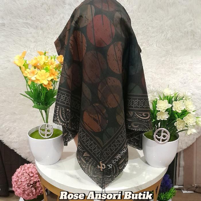 Jilbab Hijab Motif Journey Scarves Luxury Scarves Terbaru Kerudung Segiempat JP Scarves Muslim Squar