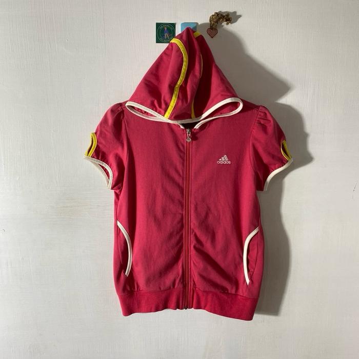 ZIP HOODIE ADIDAS LENGAN PENDEK SECOND