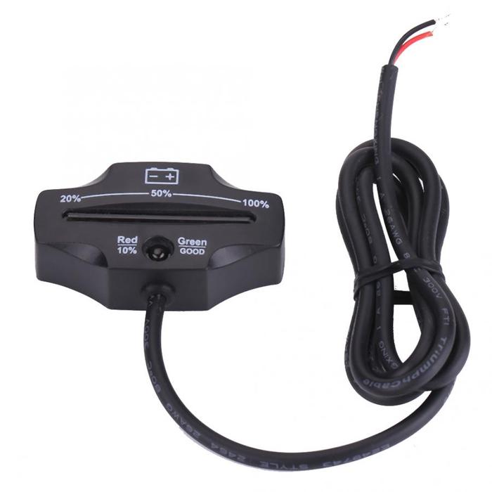 Volt Meter LED 12V 24V LED Meteran Baterai Indikator Gauge untuk