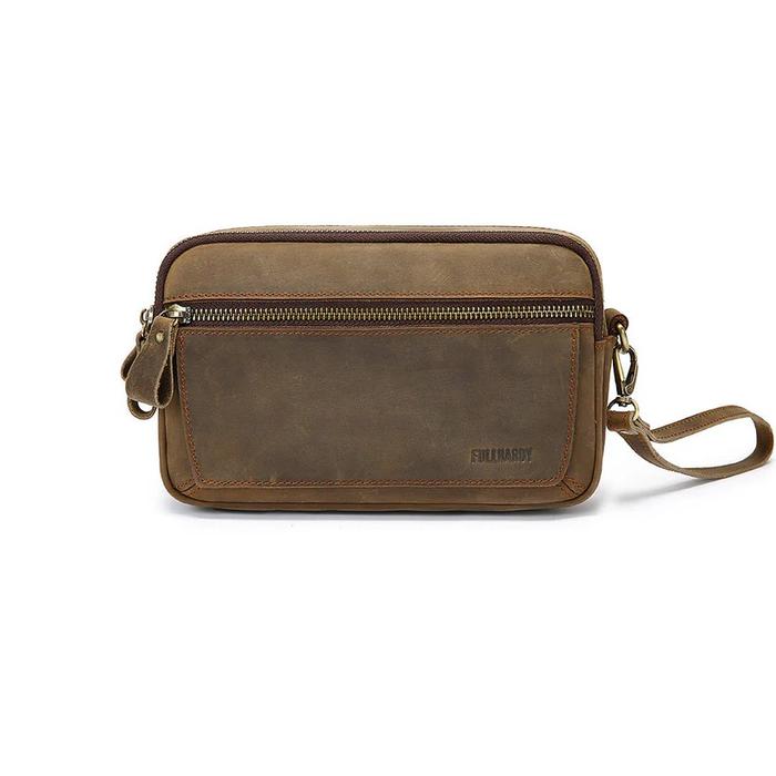 Fullhardy Tas Genggam Pouch Kulit Preloved