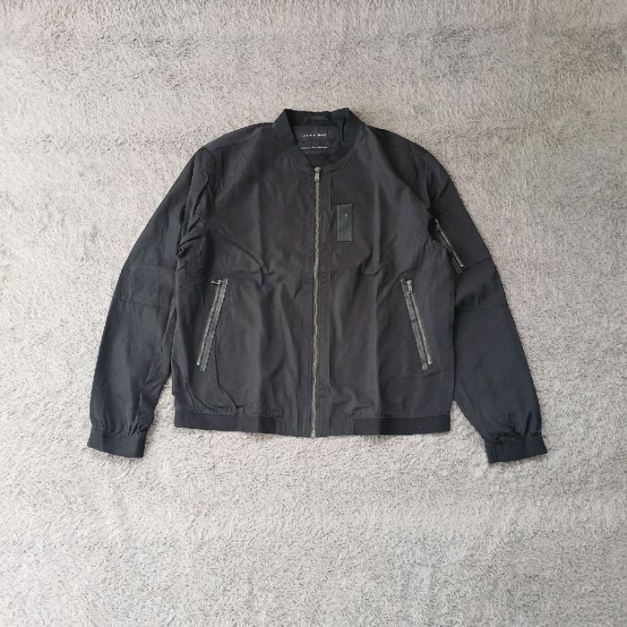 Jaket Bomber Zara Man Black
