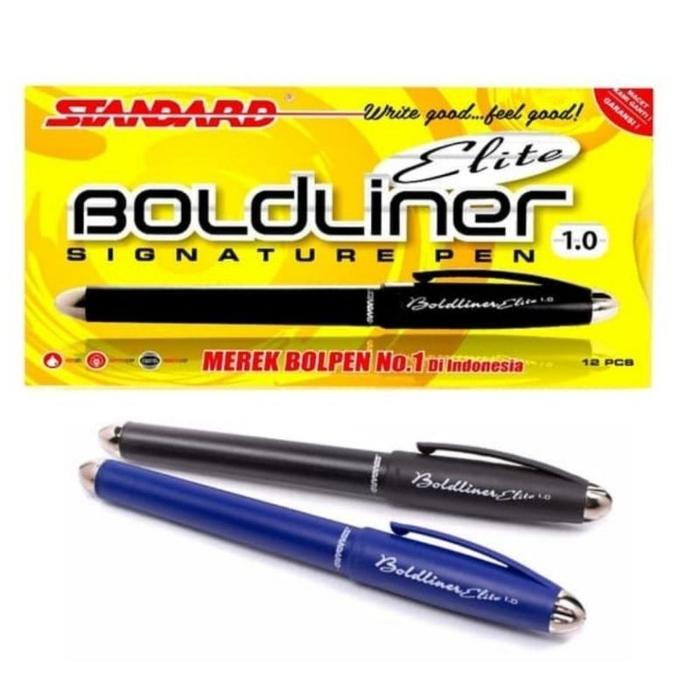 Pulpen Boldliner Elite 1.0 mm Standar 1 Lusin