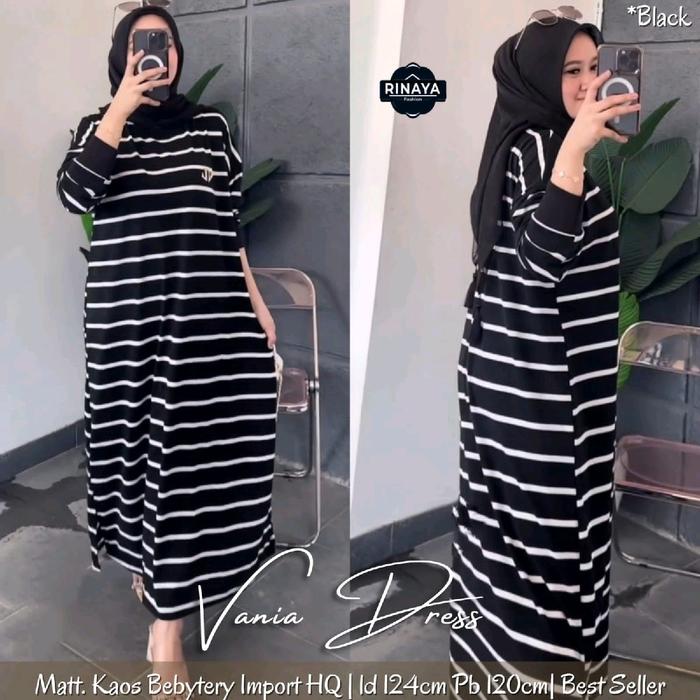 DRESS SALUR KEKINIAN BAHAN KAOS BABY TERRY IMPORT HIGH QUALITY LD 124 SUPER RECOMMENDED Muslim Gamis