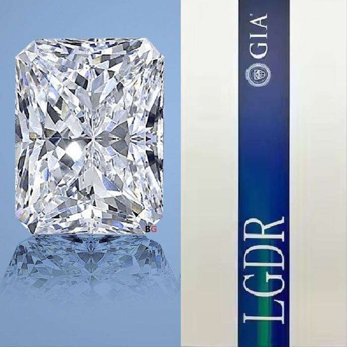 Berlian Lepasan CVD Lab Grown Diamond Radiant Shape Sertifikat GIA. Size Mulai 0.3 Carat