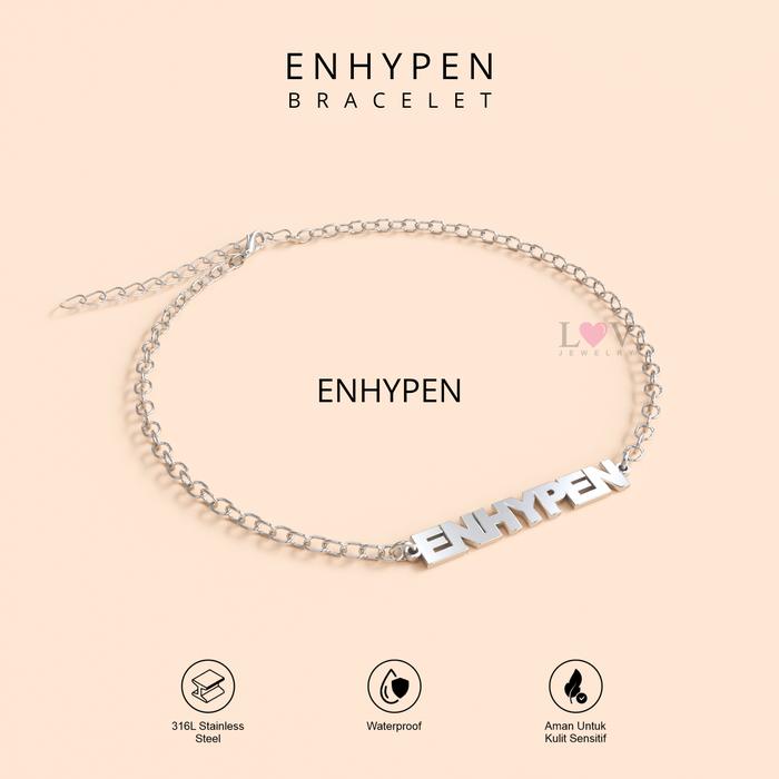 Gelang Tanda Tangan Enhypen Handwriting Signature Aksesoris Gift Engene Heeseung Jay Jake Sunghoon S