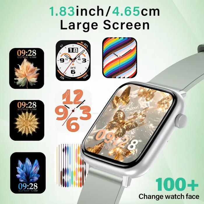 (Bisa Cod) Jam Tangan Smartwatch Pria Cewek,X12,   Layar  1.83”Smartwatch Android Ios,Parlent Active