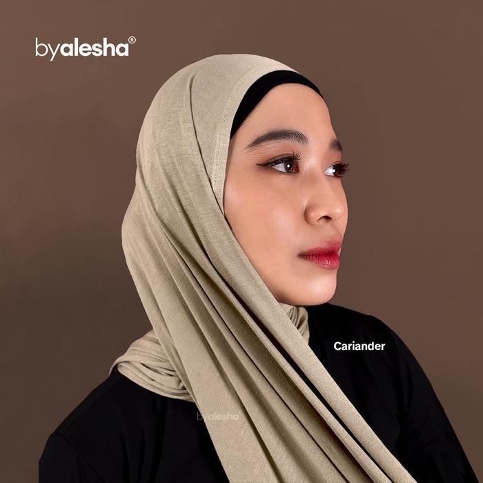 ByAlesha Pashmina VISCOSE RAYON AIRFLOW Premium CARIANDER | Adem Flowy Super Mleyot, Anti Gerah & Ne