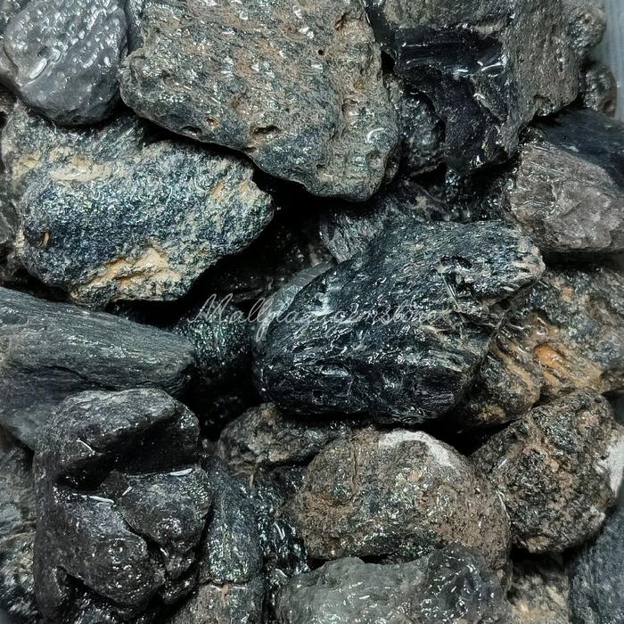 bahan batu agni meteor / bongkahan batu meteor / batu meteor asli natural ( RANDOM )