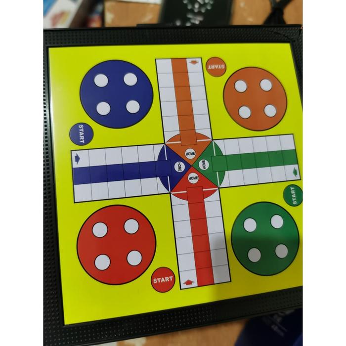 Magnetic Board Game 5 in 1 Ludo Catur Ular Tangga Halma dan Checkers