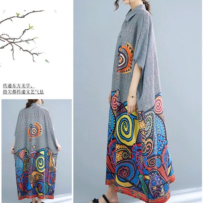 maxi dress longgar dress panjang longgar wanita big size dress panjang premium longgar
