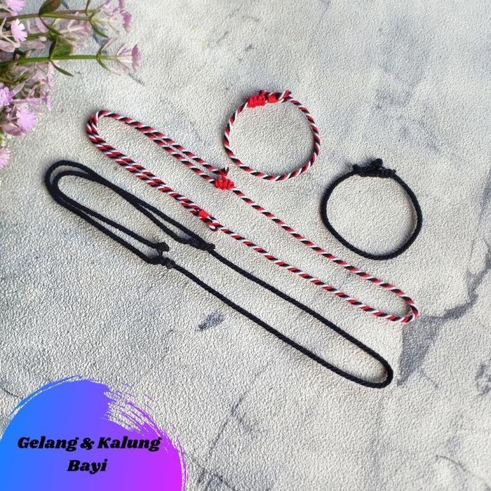 Gelang Tridatu Bayi / Kalung Tridatu Bayi / Gelang Hitam Bayi Bunda