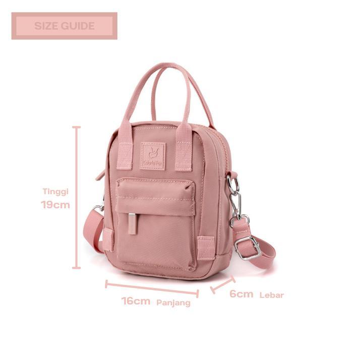 Tas Selempang Wanita Anti Air Colorful Fox 0417
