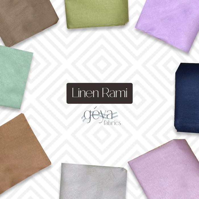 1/2 meter Kain Linen Rami Bahan Kulot Kemeja