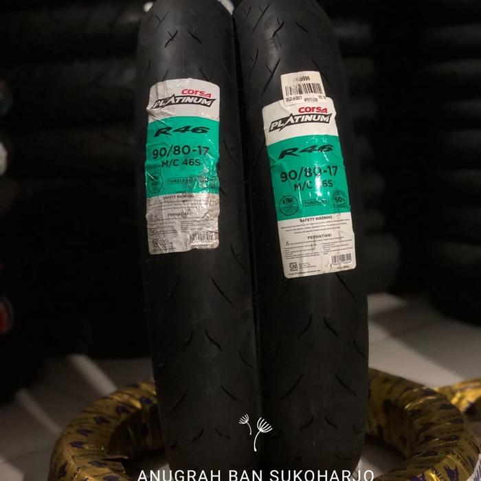 BAN CORSA R46 90/80-17 Tubles Free dop Tubles
