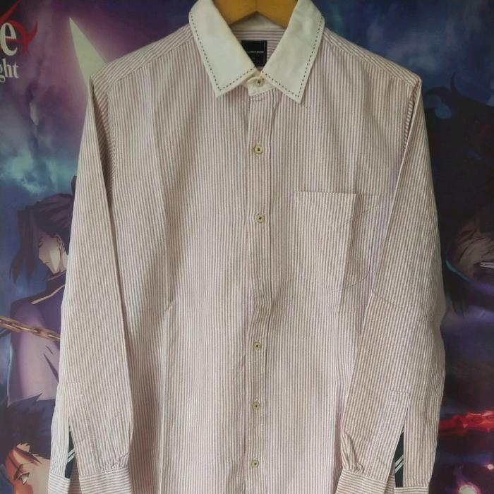 Alexander Julian x Male & Co Striped Casual Shirt Kemeja Original Second Korea Japan Streetwear Y2K 