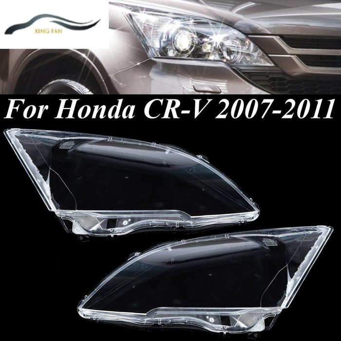 XINFAN Sepasang Lensa Lampu Utama Mobil, untuk Honda CRV 2007 2008