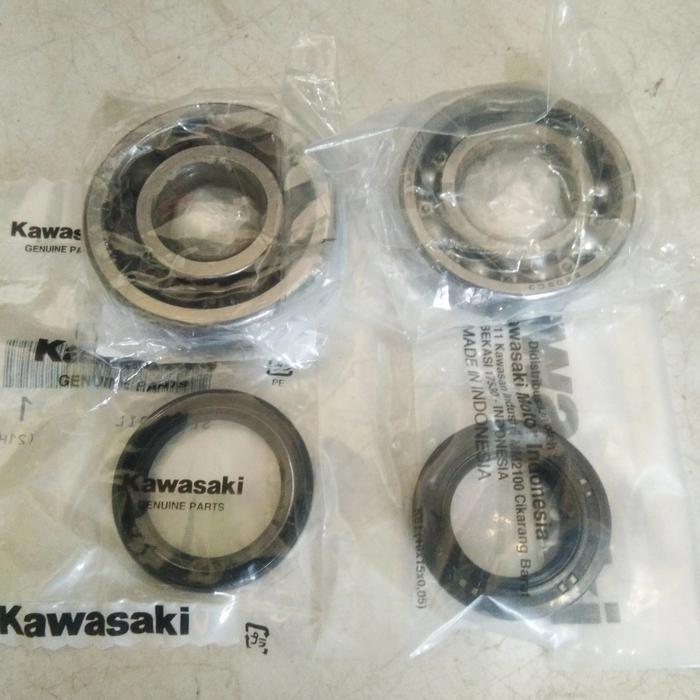 Sepaket laher bearing kruk as ninja r rr dan seal as kruk sepasang