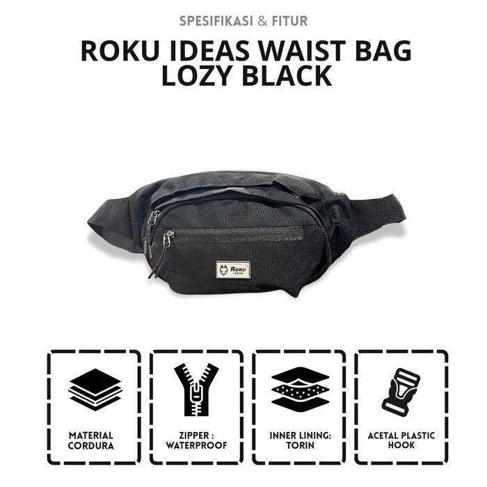 Roku Ideas Waist Bag Lozy Black