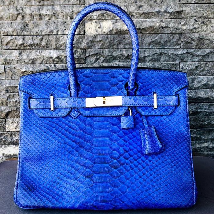 Hermes Birkin Handbag / Tas Wanita Original Bahan Crocodile dan Palladium