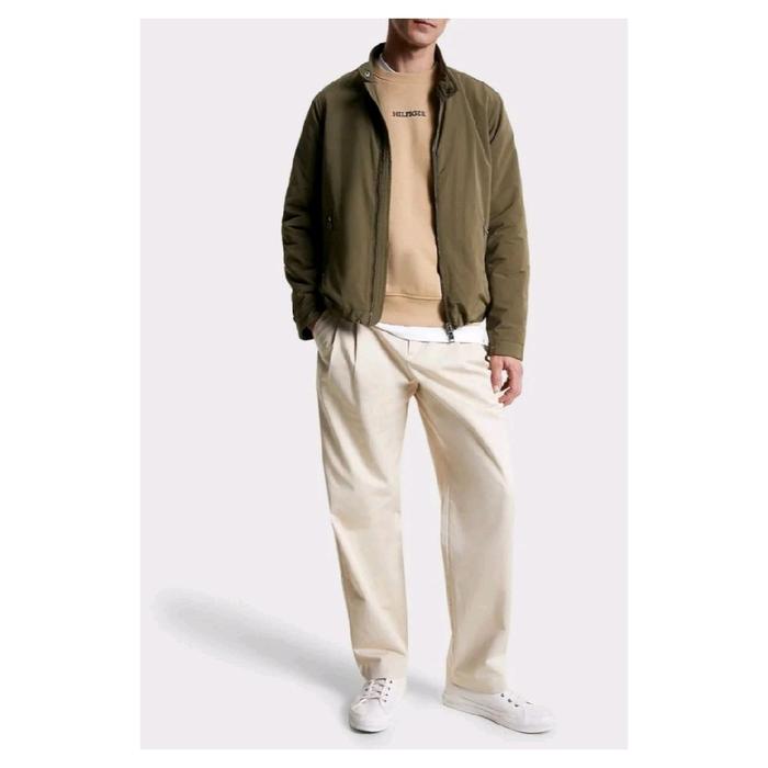 Jaket Casual Pria Tommy Hilfiger Insulated Fit Zip Up Jacket - dark khaki
