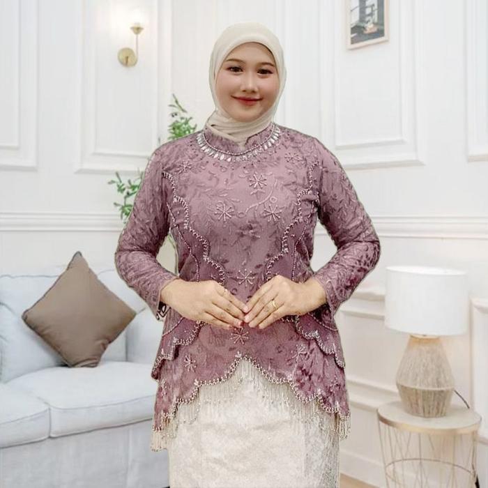 TERLARIS kebaya modern setelan kebaya liondra  model terbaru/kebaya pesta/kebaya wisuda/ kebaya sera