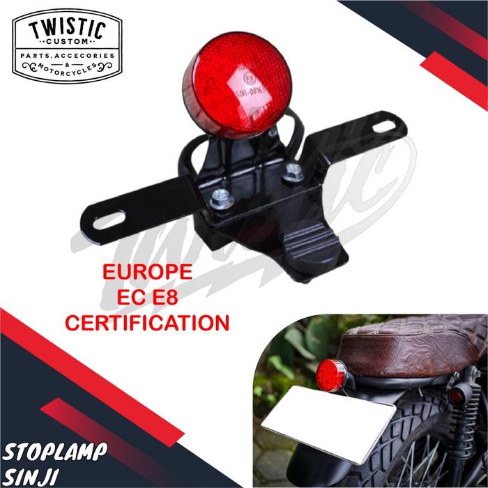 Stoplamp Lampu Rem Belakang Sinji Motor W175 Cleveland Royal Enfield