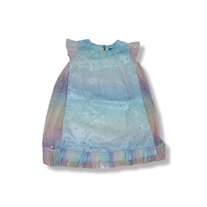 Preloved/thrift/second brand lokal baju/dress/pakaian anak perempuan motif rainbow kualitas bagus