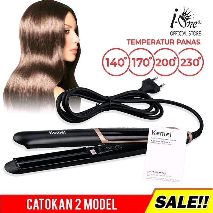 LAM.Catokan Pelurus Rambut Glow Kemei KM 2219