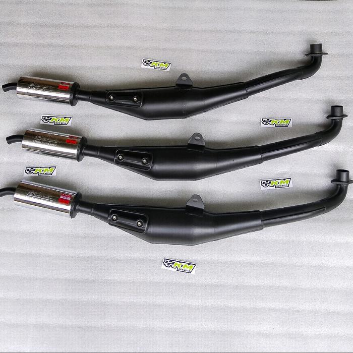 Knalpot 3v3 full Pepet/sirip Fiz R Fiz Force One Sigma Pepet Leher Tameng Press By YKM RACING MUF