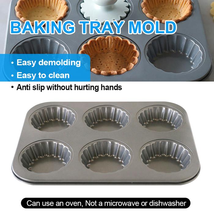 Flower Lace Carbon Steel Bakeware Mold Fruit Egg Tart Mini Cupcake Biscuit Mold Cookie Pie DIY Mould