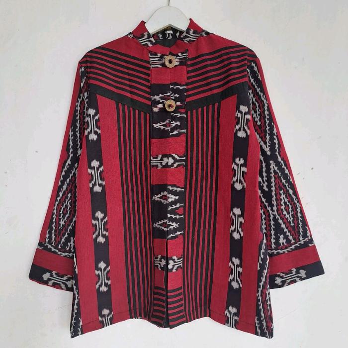 Syaina Outer Tenun Wanita Model Tunik