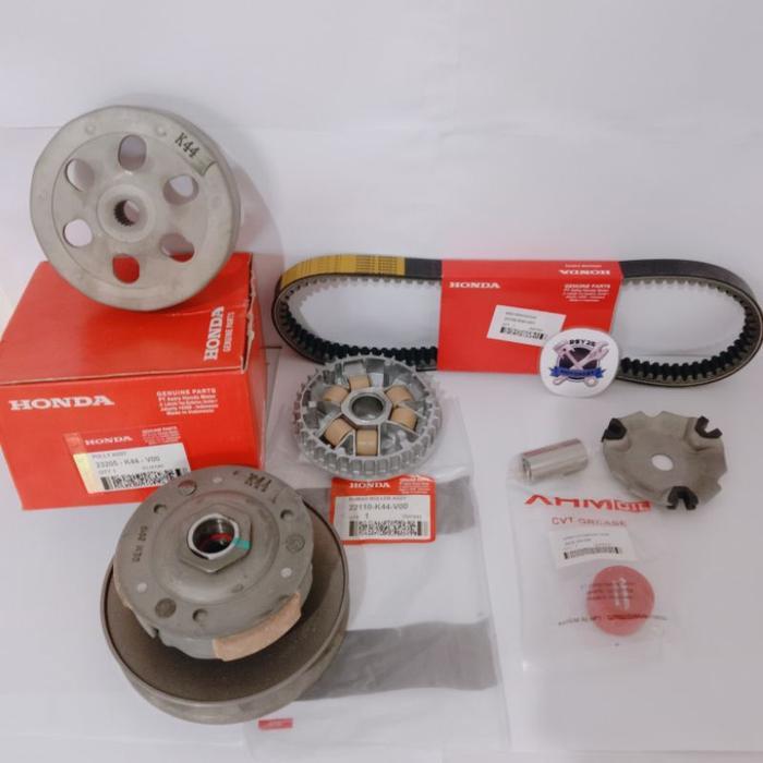 PAKET CVT FULL SET HONDA SCOOPY BEAT ESP VARIO 110 ESP TIPE STATER HALUS K44 ASLI ORIGINAL