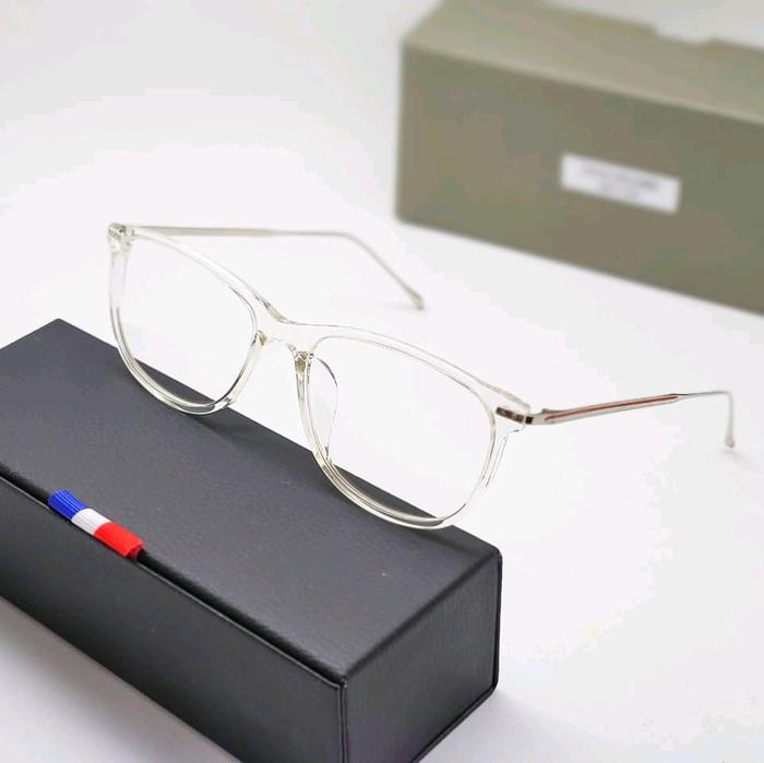 frame kacamata pria wanita kotak Thom Browne TB916 transparan clear bisa lensa Blueray Photocromic B