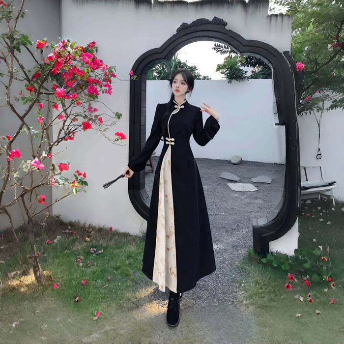 Penawaran Spesial Dress Gamis Hijab Friendly Dress Cheongsam Dress Dress Cheongsam Dress Panjang Dr