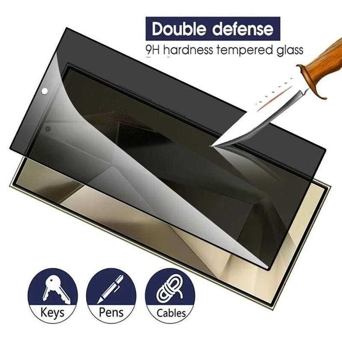 Pelindung Layar Tempered GLass Clear Matte Privacy Anti Spy Anti Static Full Cover ESD Bisa Finger P