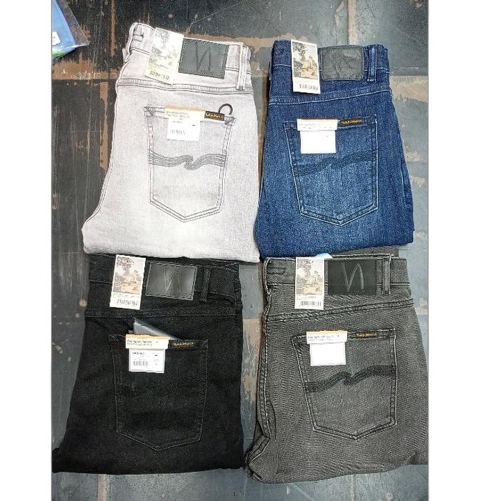 Celana panjang pria slim fit, organik cotton, DRY terbaru, Original brand,nudie