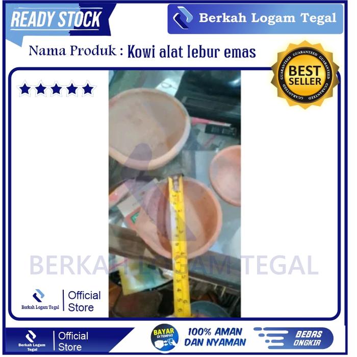 kowi koi cowet crucible alat lebur emas ukuran 9,11,13 cm