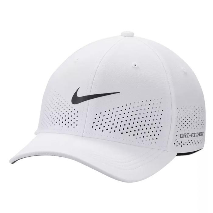 KyyStore421- (100% ORIGINAL) Nike Dri-FIT ADV Rise Structured SwooshFlex Cap White Black Sports Topi