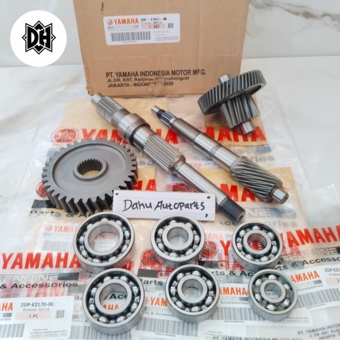 Gigi Rasio Set Plus Bearing Gigi Rasio Nmax Old Kode 2Dp Ori #Gratisongkir