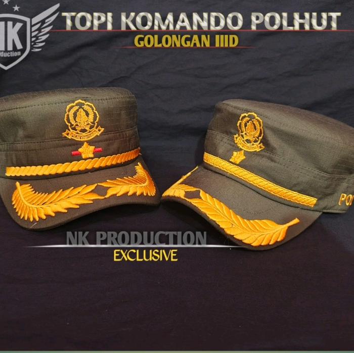 TOPI KOMANDO POLHUT GOL 3D || topi polhut polisi kehutanan