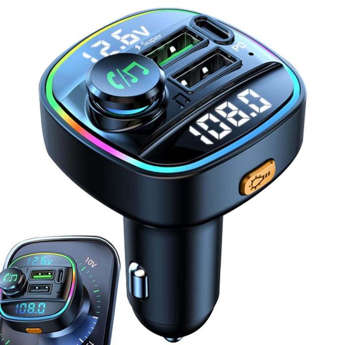 Fm Transmitter Car Wireless Adapter With USB C Port Wireless FM Radio